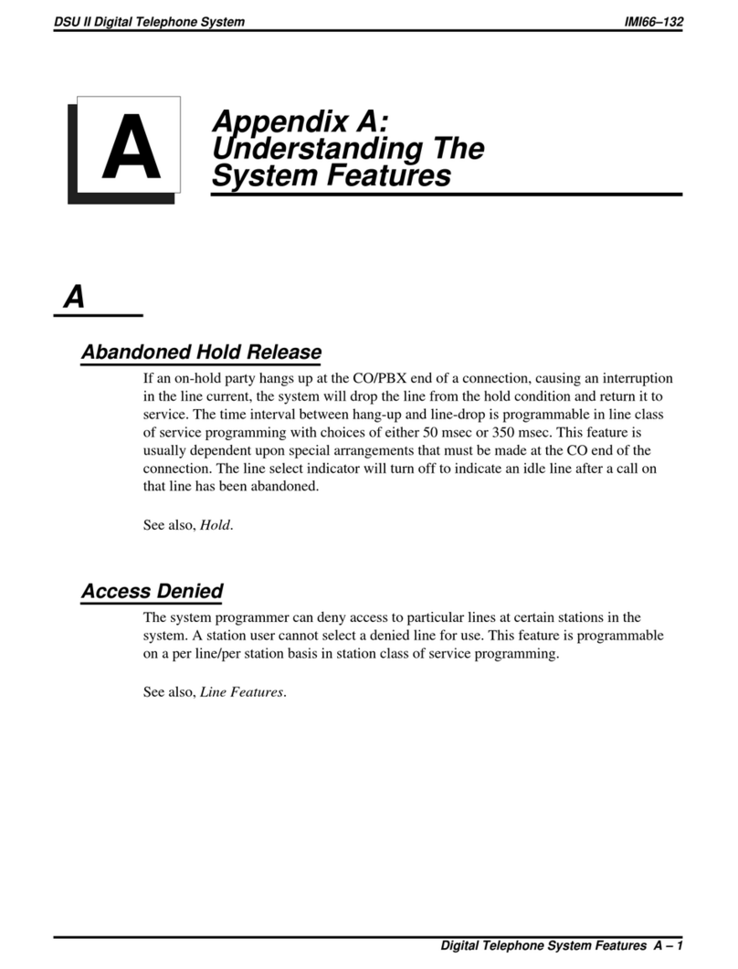 Comdial DSU II User manual
