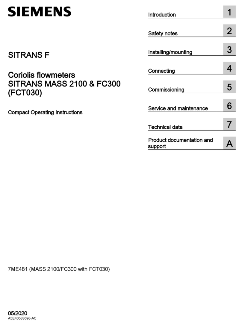Siemens Sitrans F Series Administrator guide