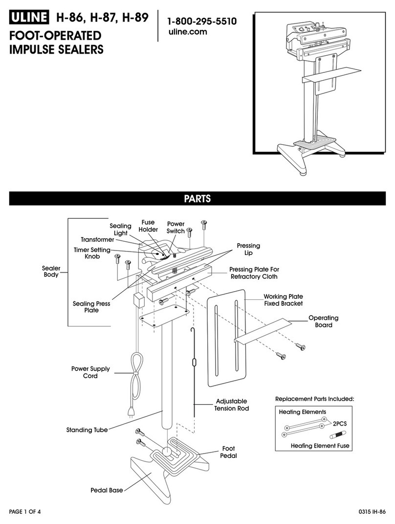 U-Line H-86 User manual