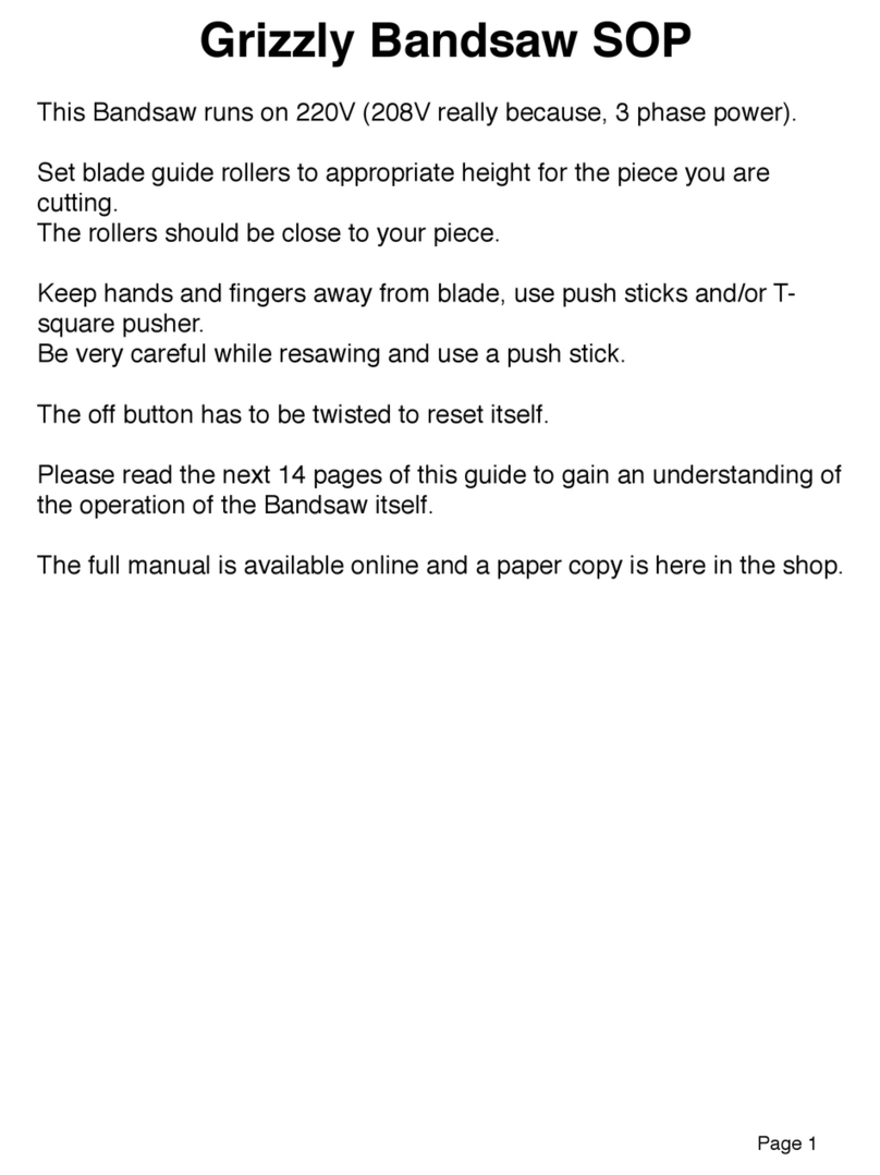 Grizzly Tools G0513X2 manual