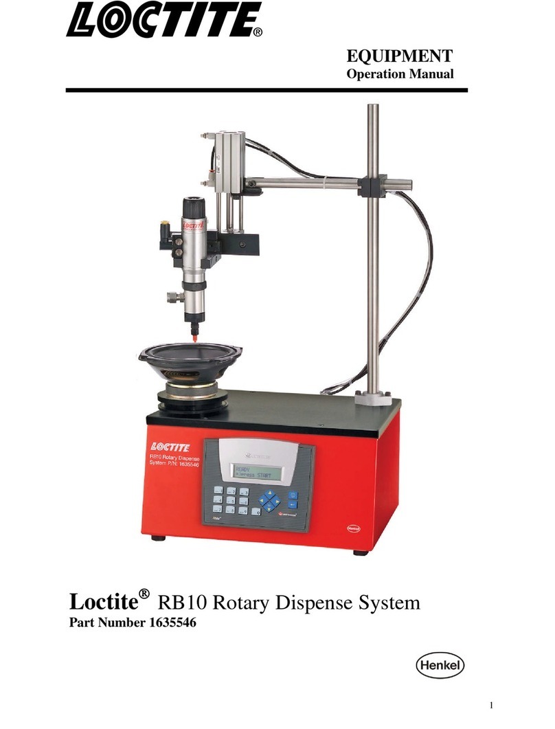 Henkel Loctite RB10 Operation manual Henkel Loctite RB10 Operation manual