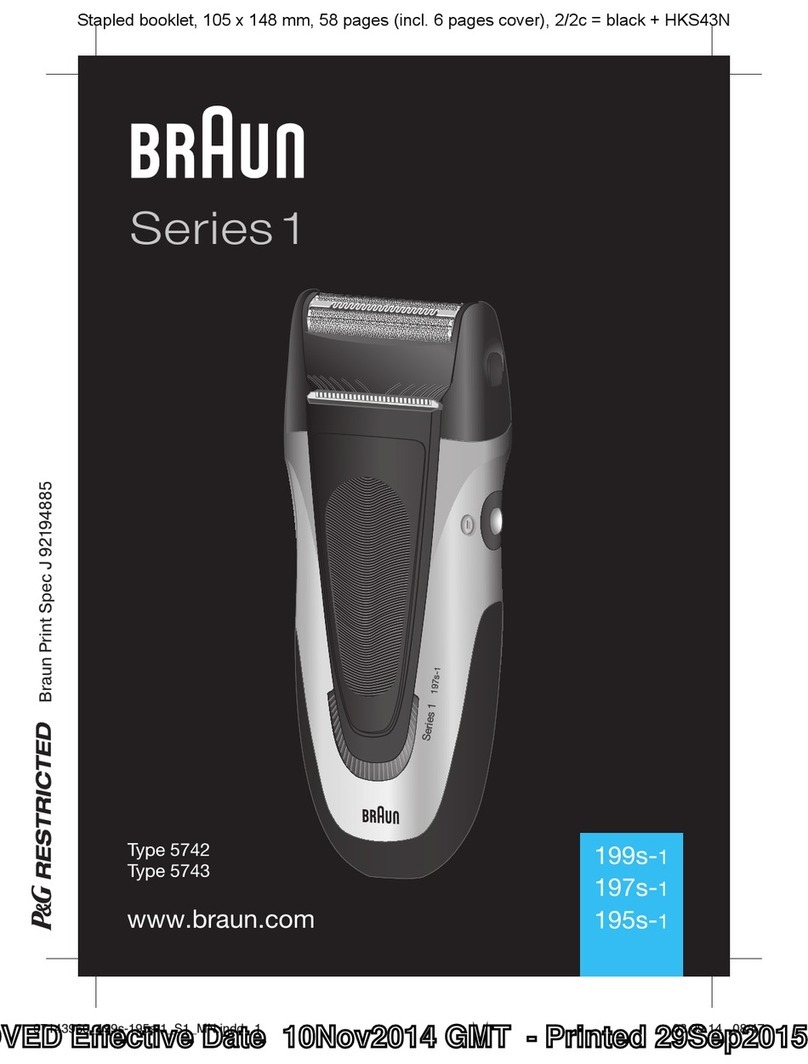 Braun Series 1 User manual