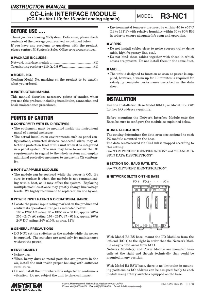 M-system R3-NC1 User manual