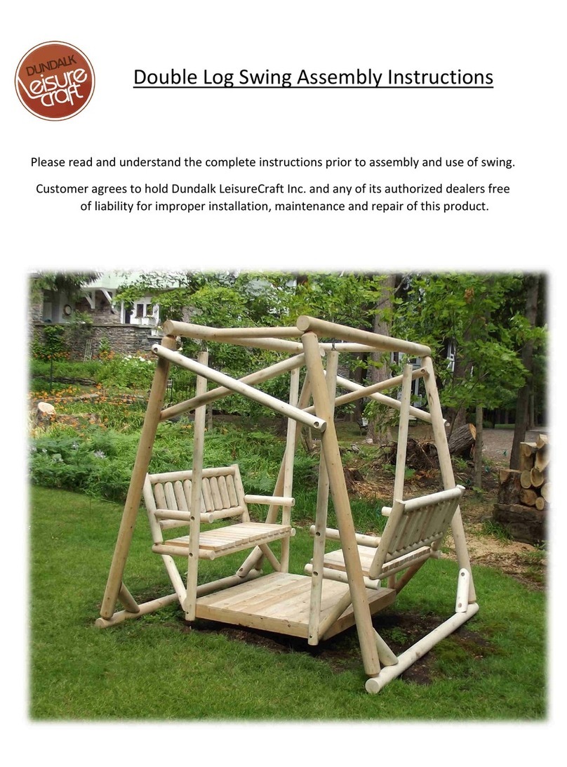Dundalk LeisureCraft Double Log Swing Assembly instructions
