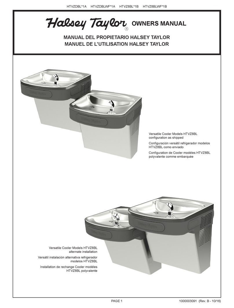 Halsey Taylor HTVZDBL 1A owner's manual Halsey Taylor HTVZDBL 1A owner's manual