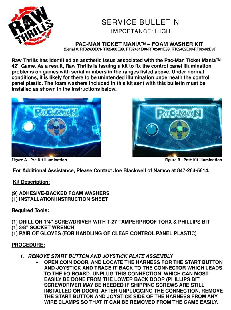 Raw Thrills PAC-MAN TICKET MANIA Reference manual