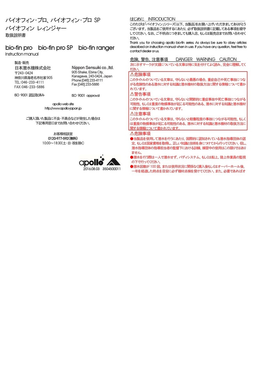 Apollo bio-fin pro instruction manual