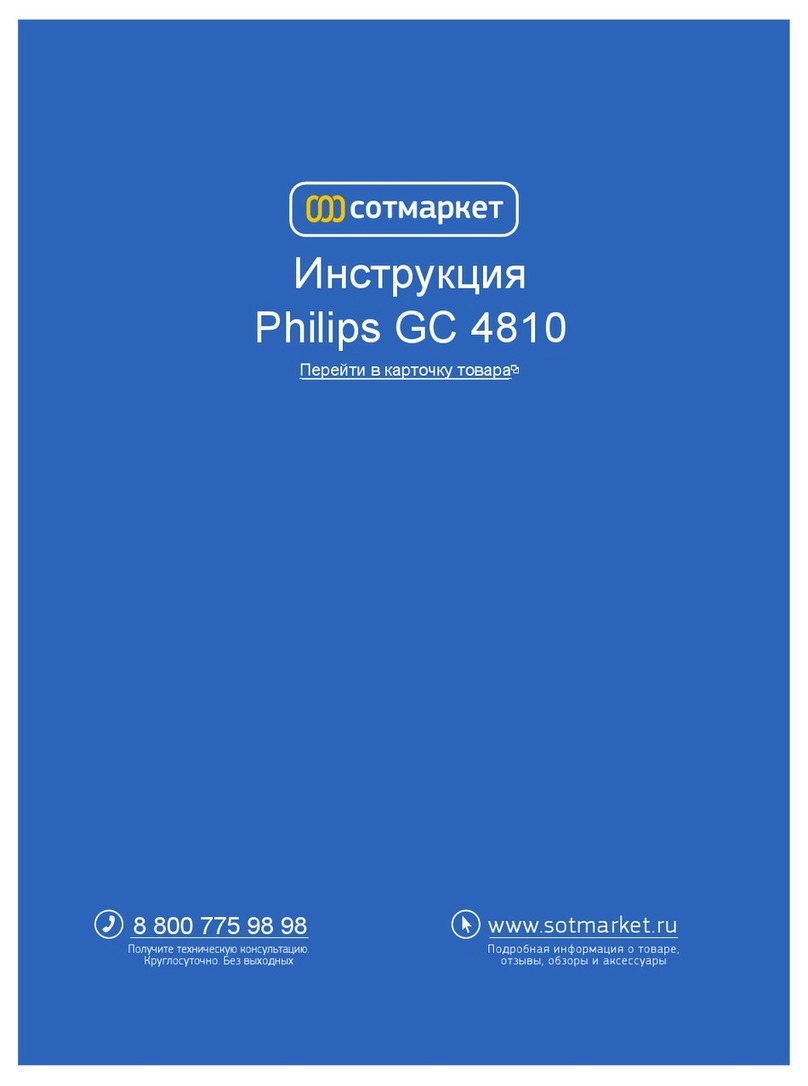 Philips GC4800 series User manual Philips GC4800 series User manual