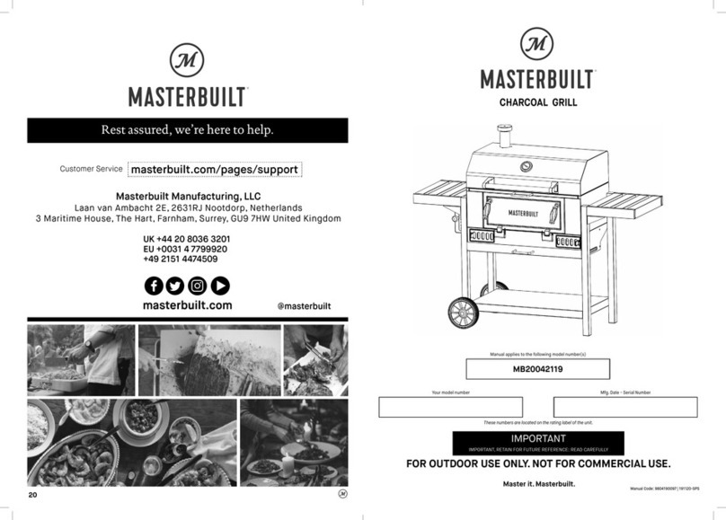 Masterbuilt MB20042119 User manual