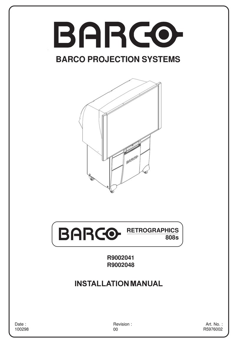 Barco RETROGRAPHICS 808s User manual
