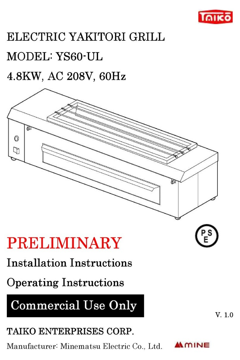 TAIKO YS60-UL Installation instructions operating instructions