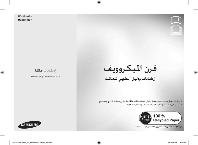 Samsung MG23F301E Series Owner's instructions & cooking guide