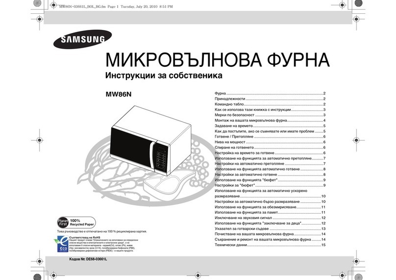 Samsung MW86N User manual