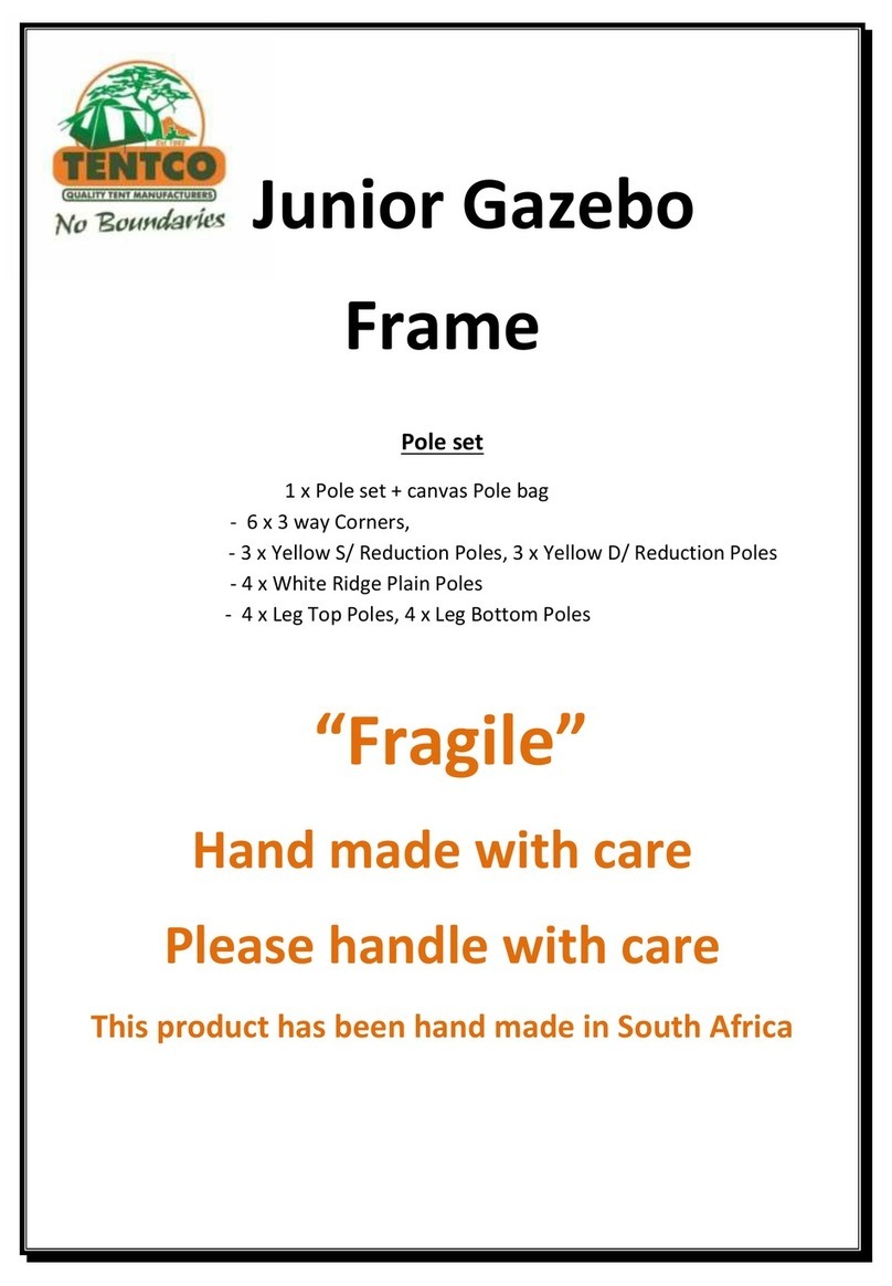 TENTCO Junior Care and maintenance instructions