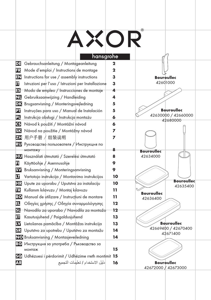 Hans Grohe Axor Bouroullec 42601000 Manual Hans Grohe Axor Bouroullec 42601000 Manual