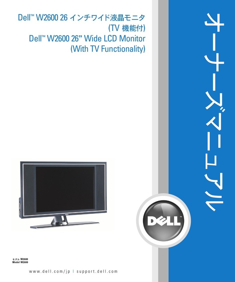 Dell W2600 User manual