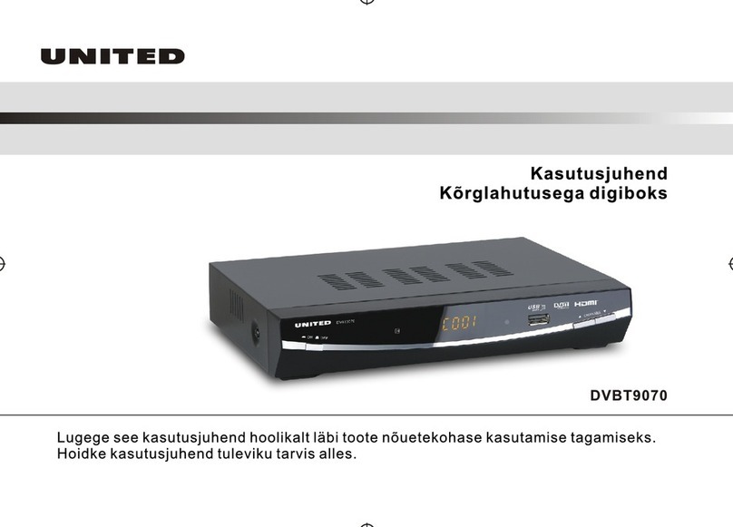 UNITED DVBT9070 user manual