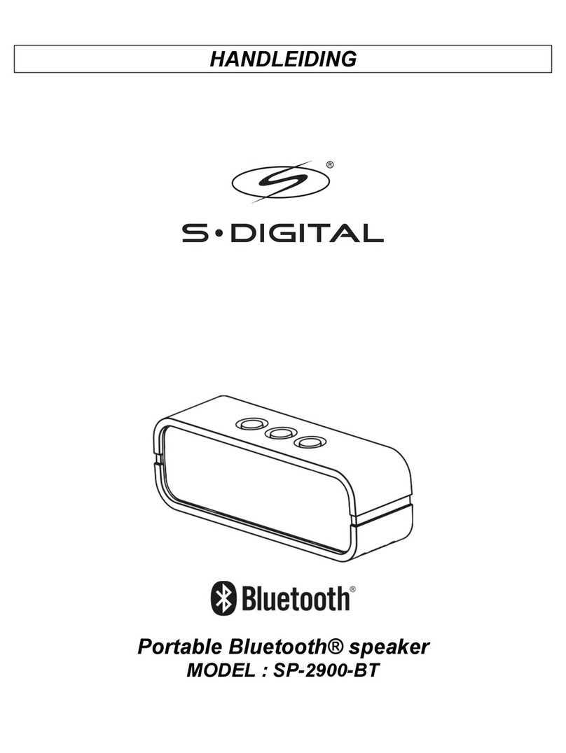 S-Digital SP-2900-BT instruction manual