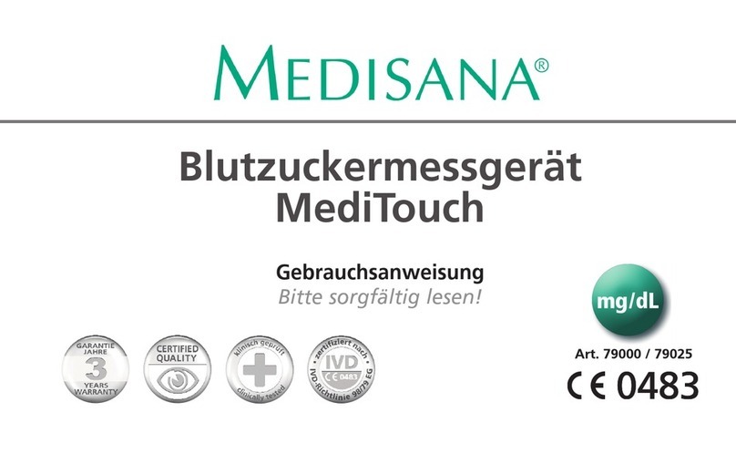 Medisana MediTouch instruction manual