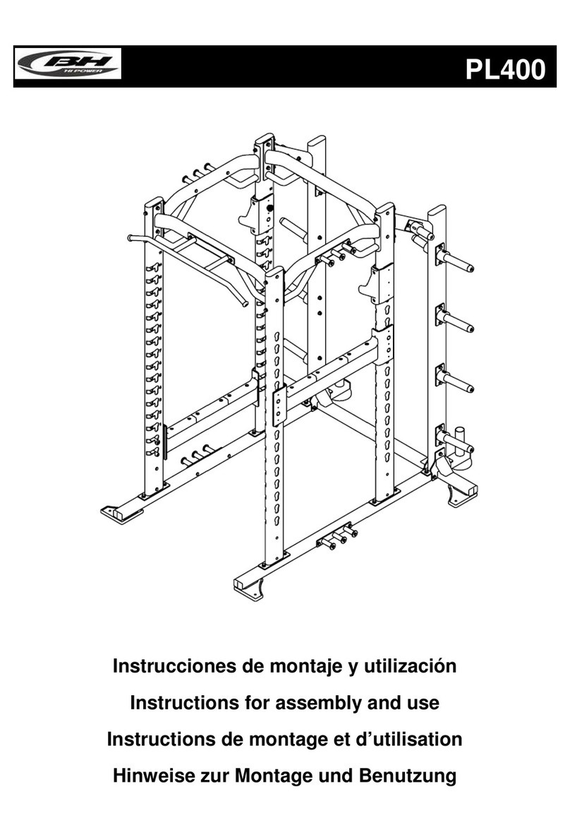 BH FITNESS PL400 Instructions for assembly and use