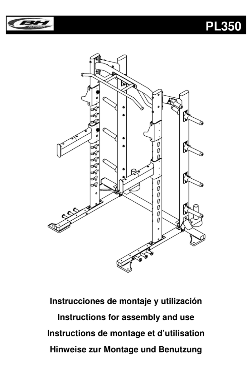 BH FITNESS PL350 Instructions for assembly and use