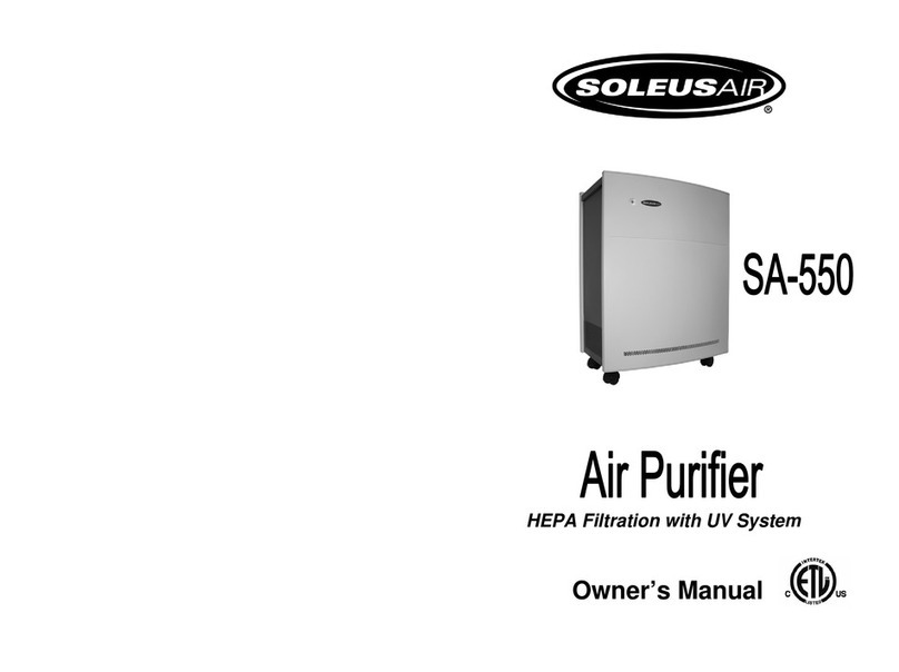 Soleus Air SA-550 owner's manual