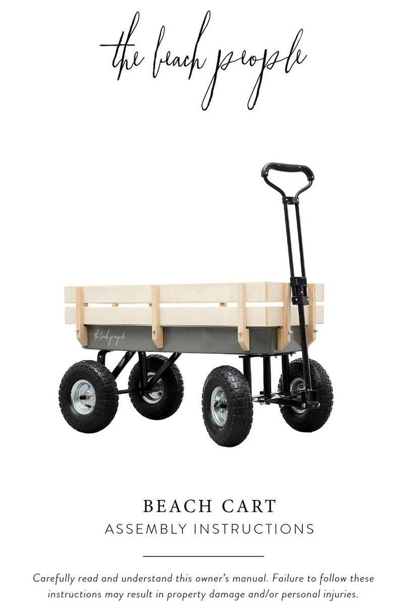 the beach people BEACH CART Assembly instructions