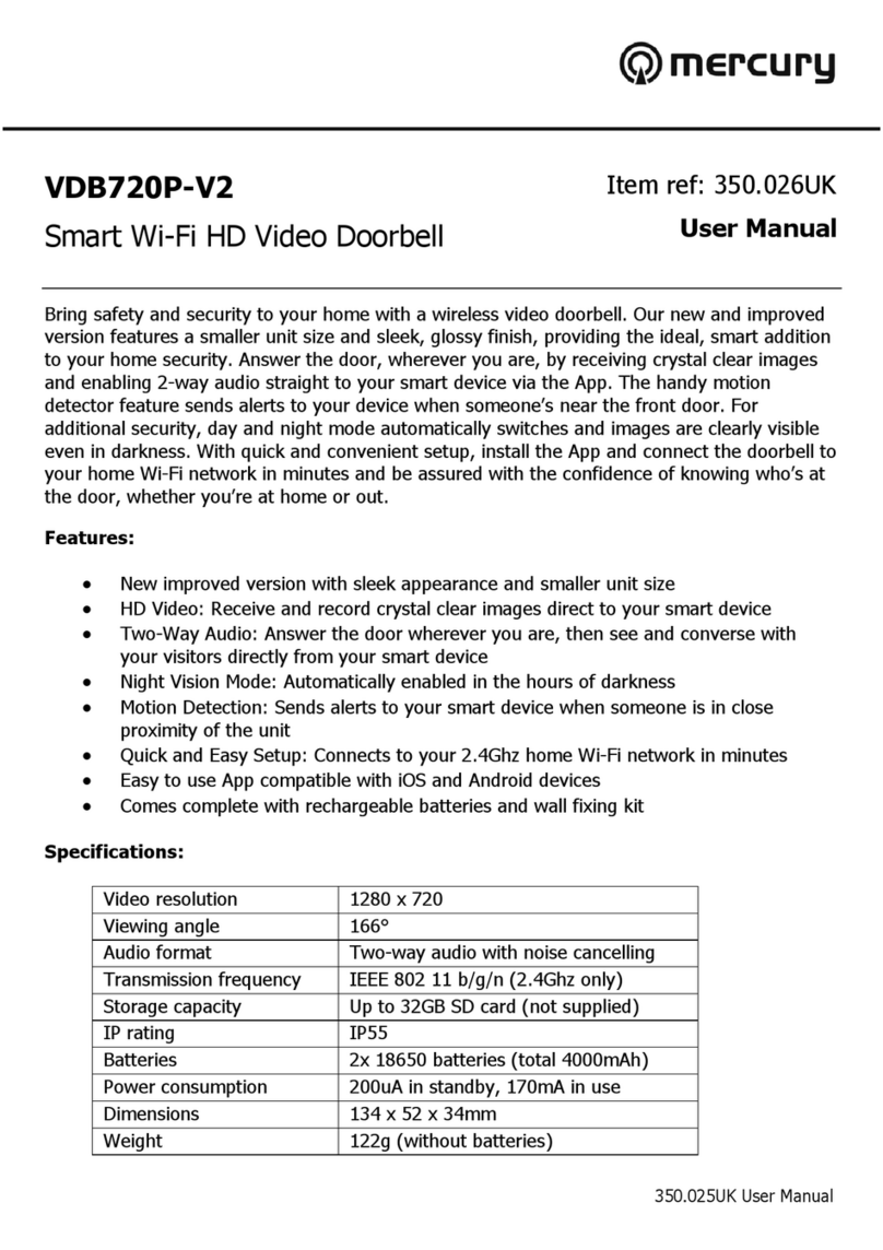 Mercury VDB720P-V2 user manual