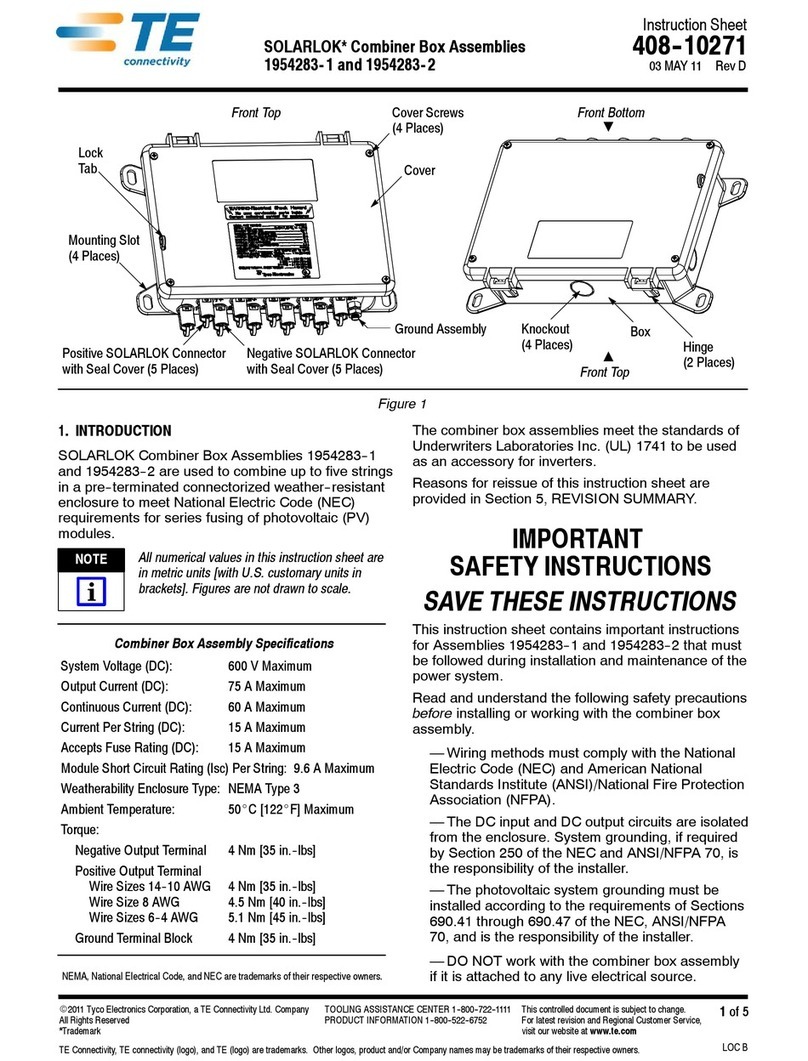 TE Connectivity SOLARLOK 1954283-1 instruction sheet