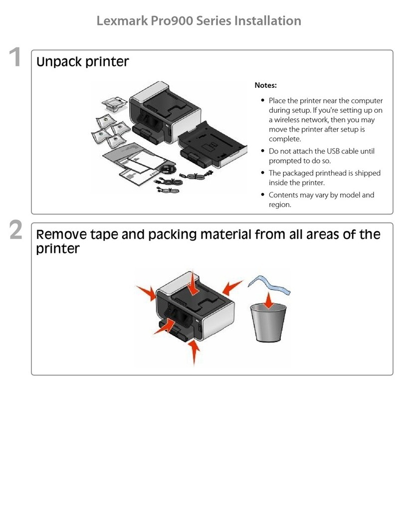 Lexmark Pro900 Series User manual