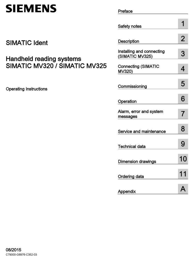 Siemens SIMATIC MV320 User manual