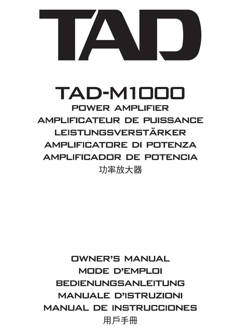 TAD M1000 owner's manual