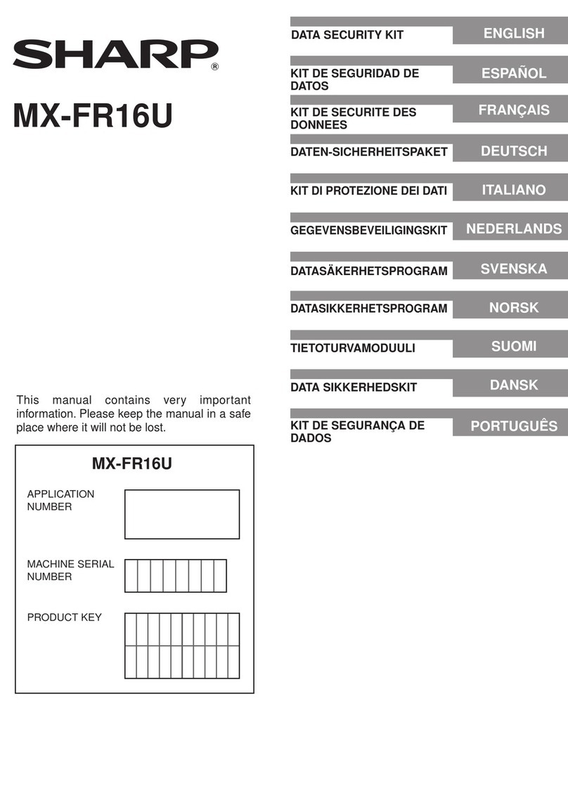 Sharp MX-FR16U manual