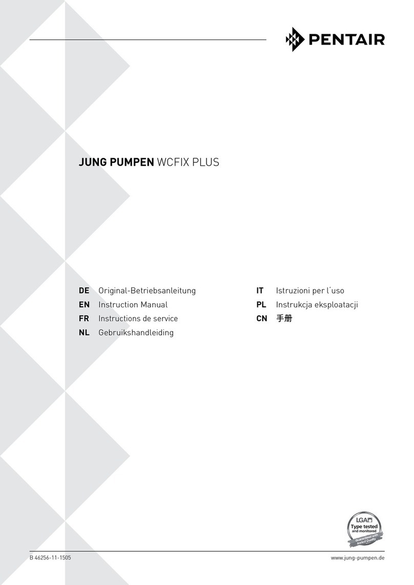 Pentair Jung Pumpen WCFIX Plus instruction manual