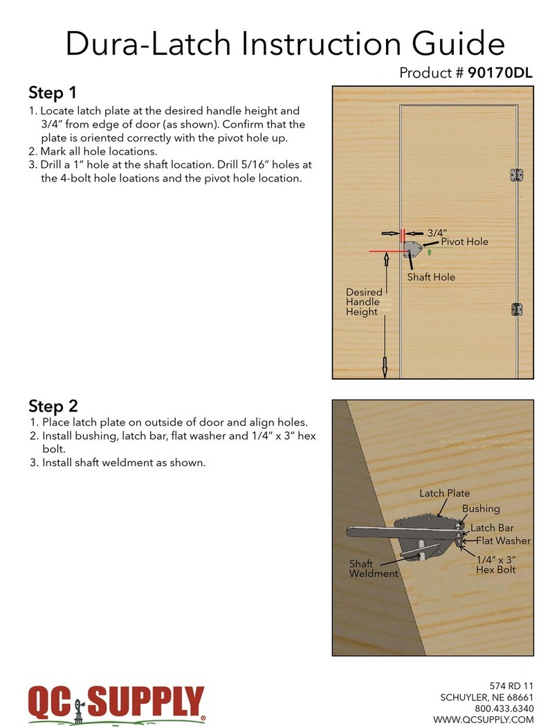 QC Supply Dura-Latch Instruction guide