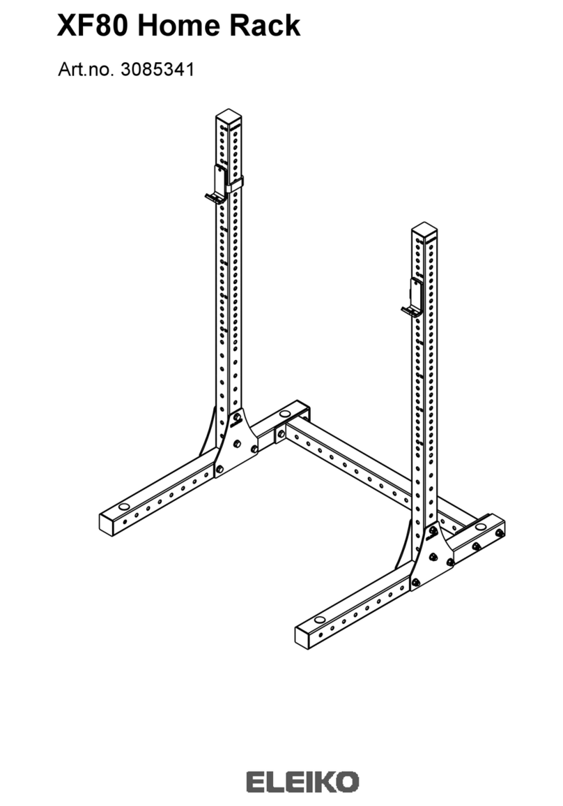 Eleiko XF80 Home Rack User manual