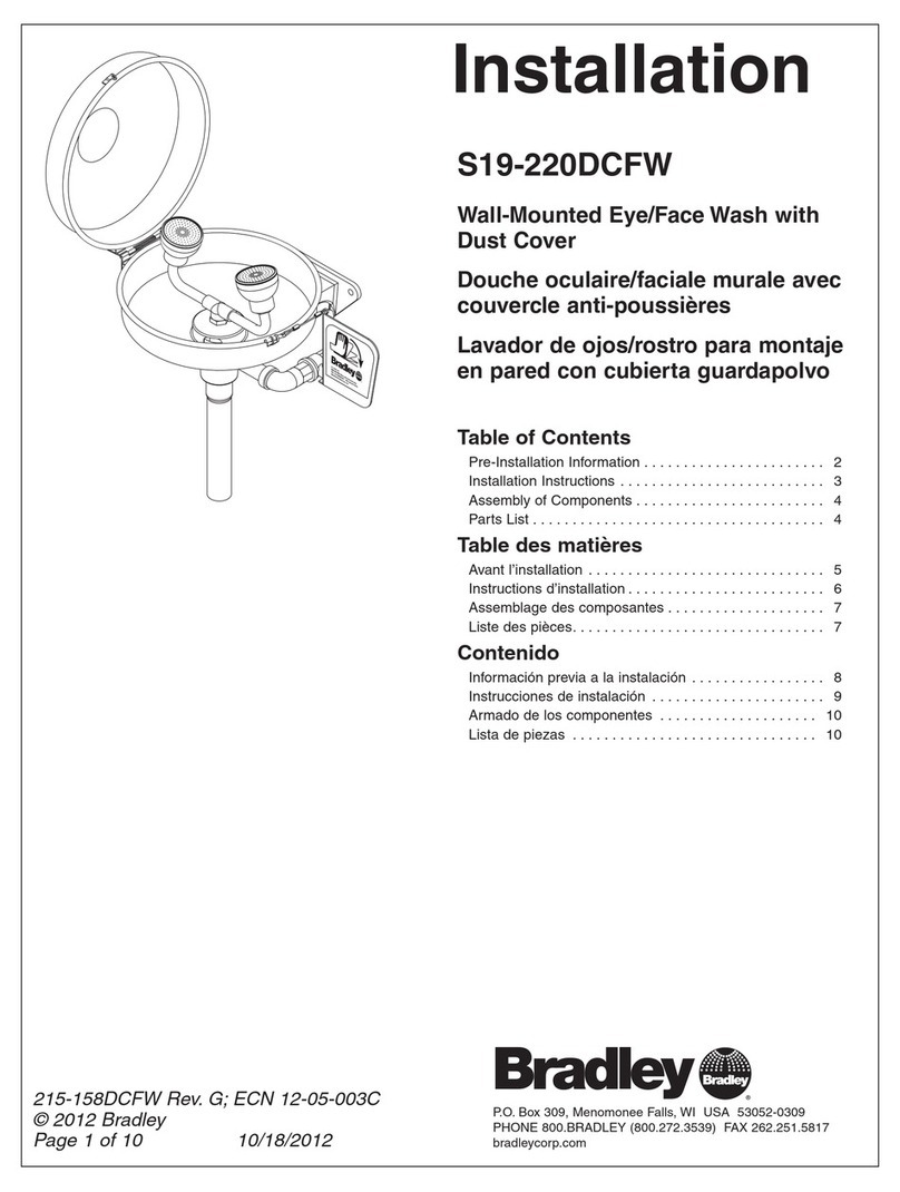 Bradley S19-220DCFW User manual