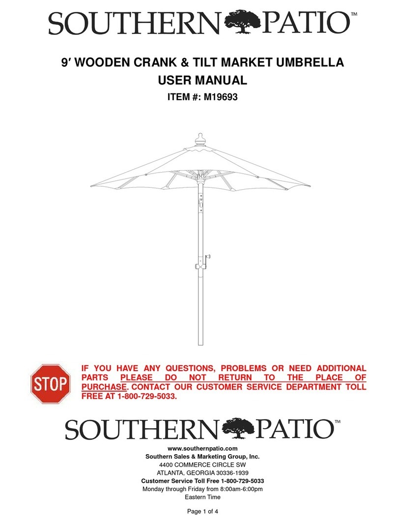 Southern Patio M19693 user manual