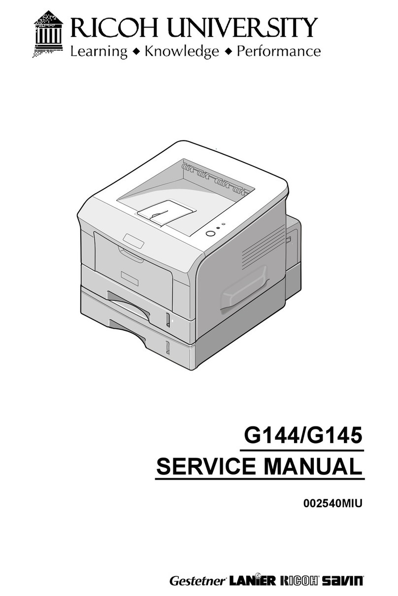 Ricoh BP20 - Aficio B/W Laser Printer Service manual