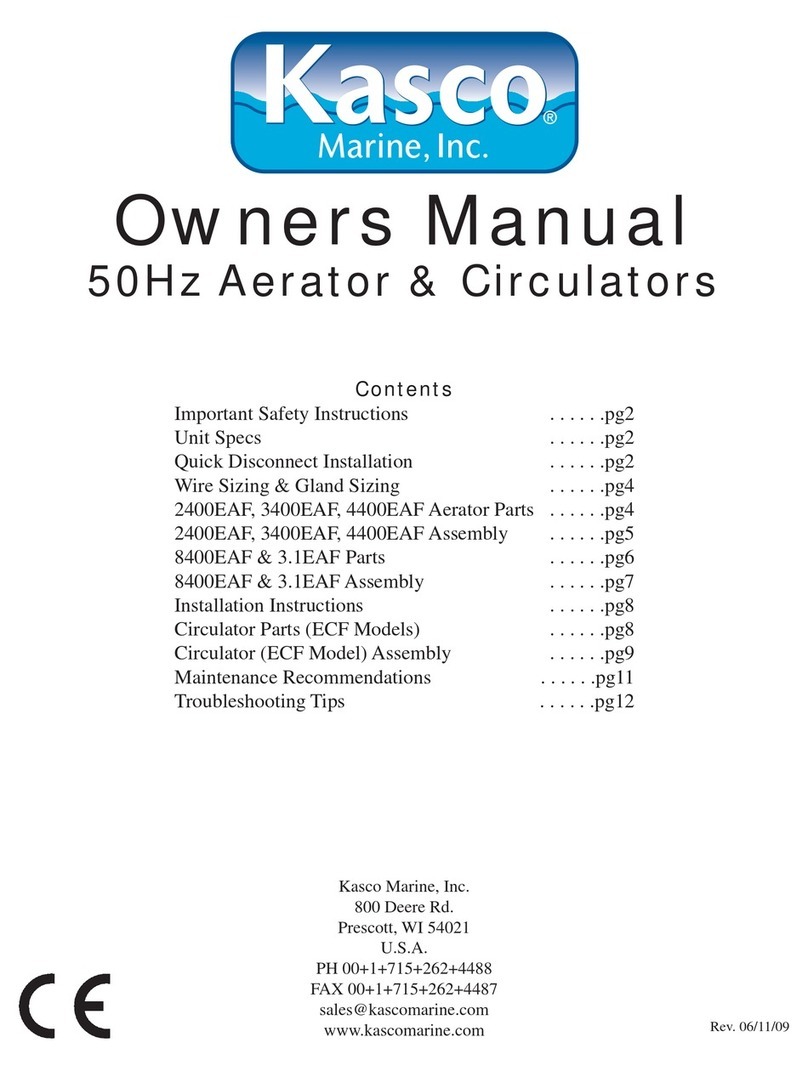Kasco marine 2400EAF owner's manual