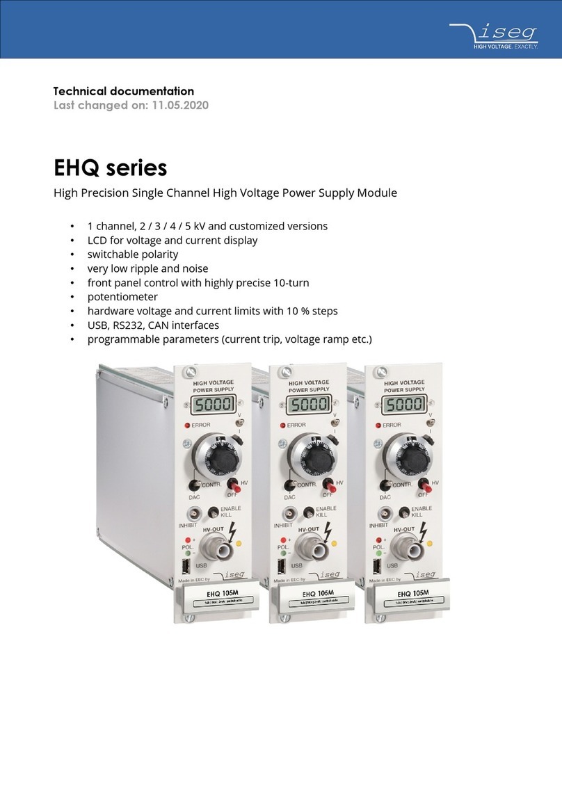 iseg EHQ Series Technical documentation