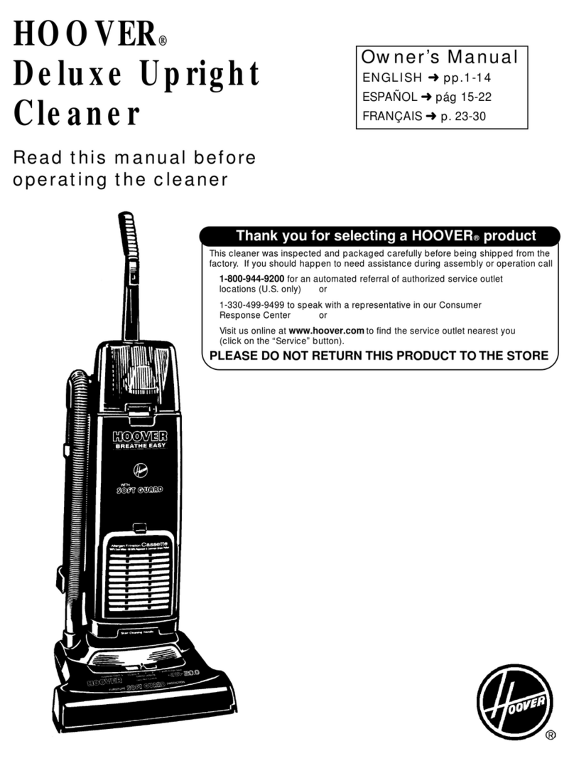 Hoover Breathe Easy User manual