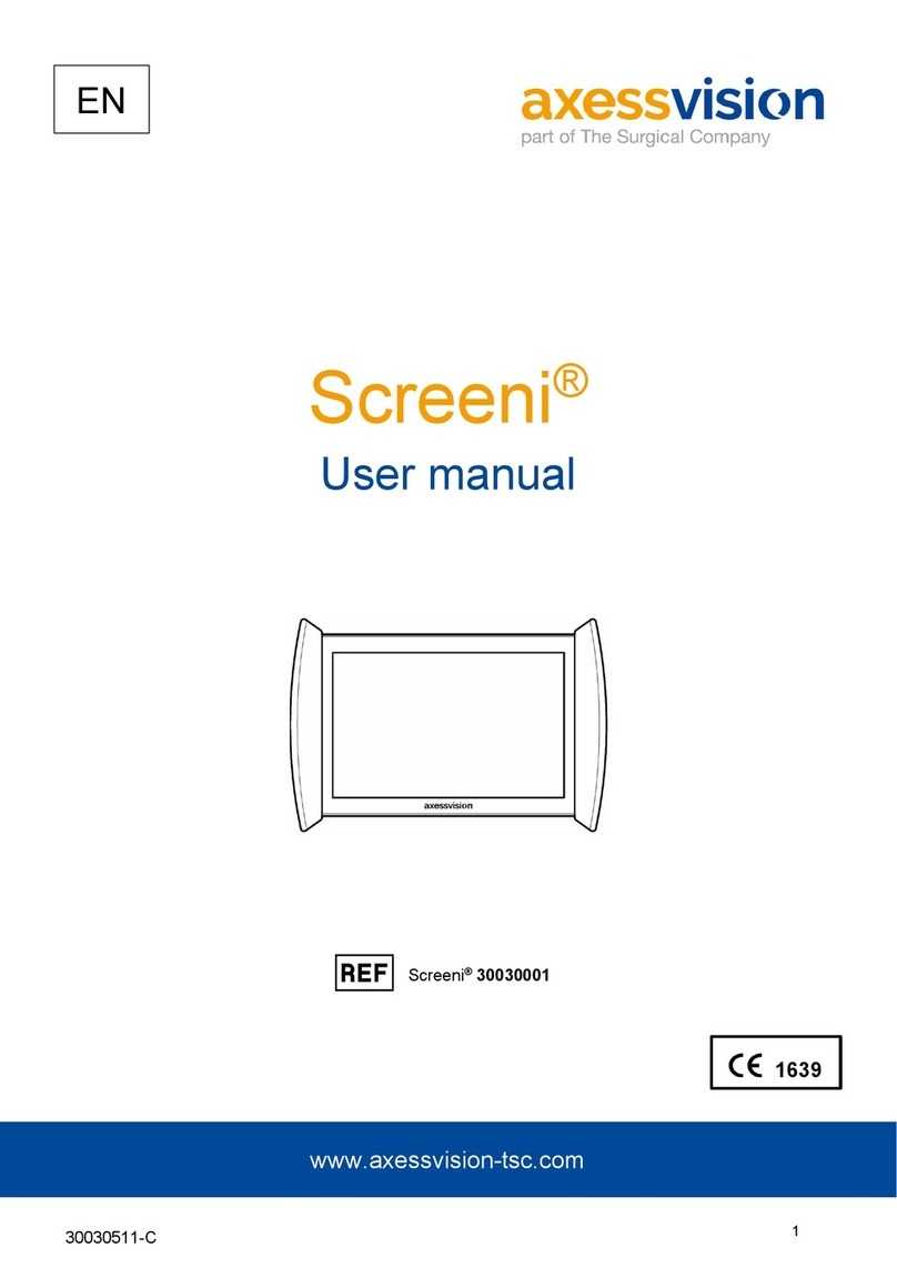 axess vision Screeni 30030001 user manual