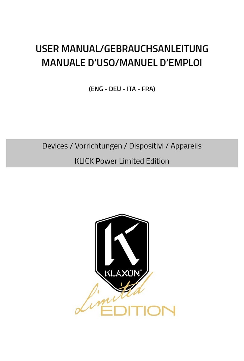 Klaxon KLICK Power Limited Edition user manual