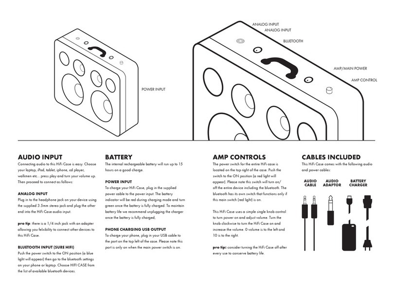 The HiFi Case HAWKER owner's manual
