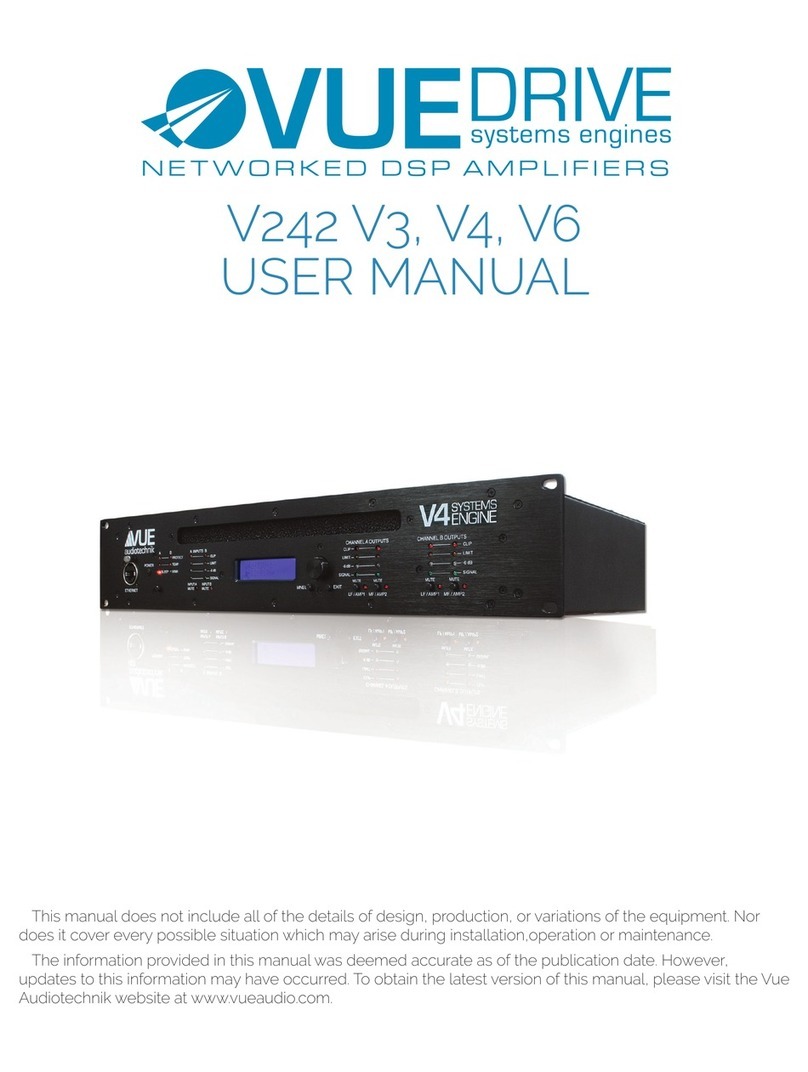 VUE Audiotechnik VUEDrive V242 user manual