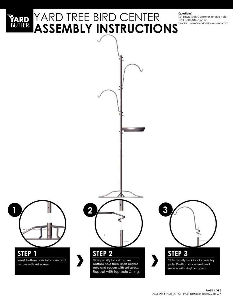 Yard Butler YARD TREE BIRD CENTER User manual