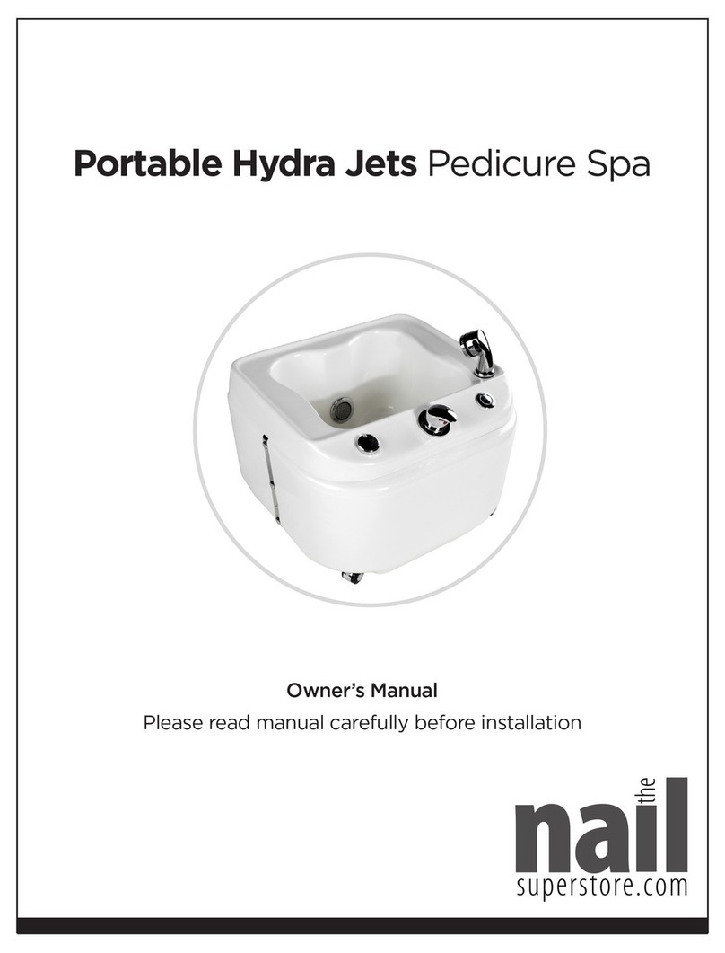 The nail superstore Portable Hydra Jets Pedicure Spa owner's manual The nail superstore Portable Hydra Jets Pedicure Spa owner's manual