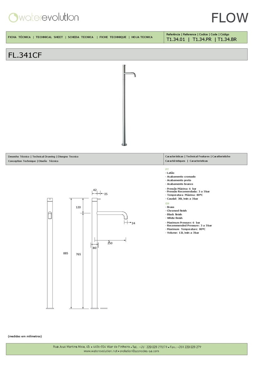 WaterEvolution FLOW FL.341CF Instruction Manual WaterEvolution FLOW FL.341CF Instruction Manual