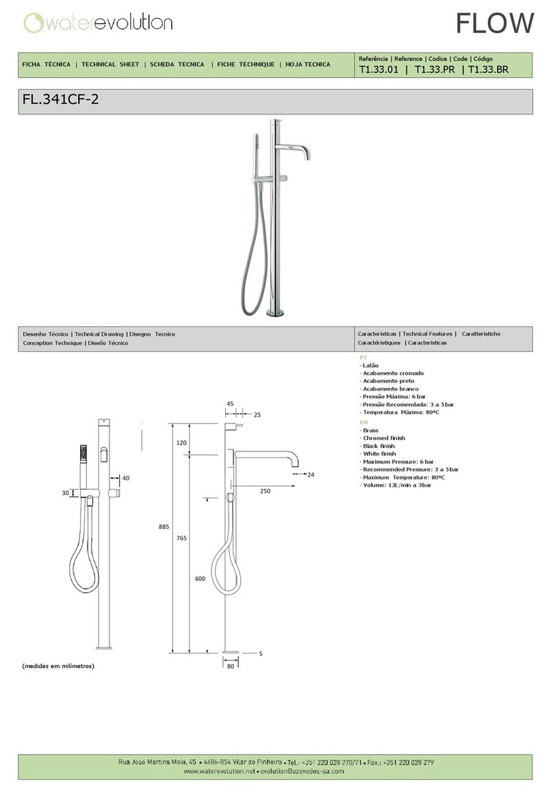 WaterEvolution FLOW FL.341CF-2 Technical sheet
